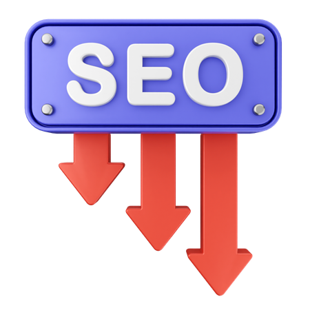 Seo 감소  3D Icon