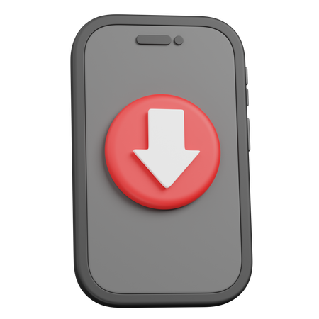 Decrease smartphone 3D Icon