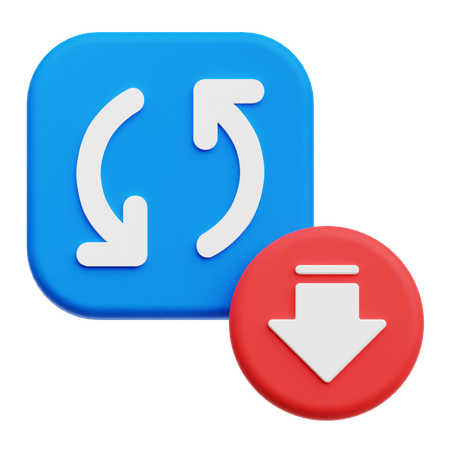 Decrease Sync 3D Icon