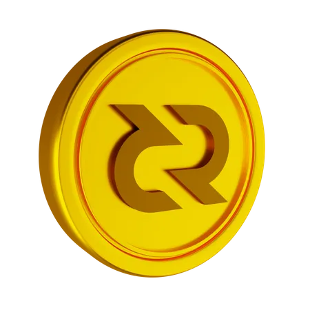 Decred Crypto Coin  3D Icon