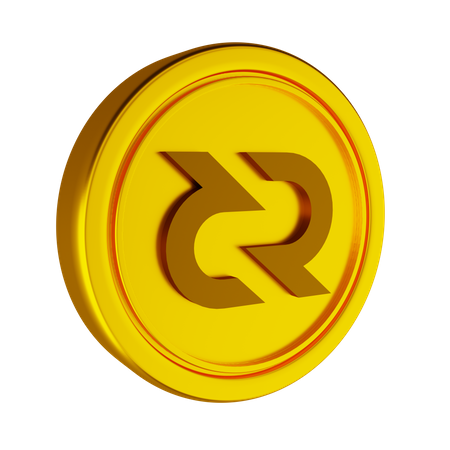 Decred Crypto Coin  3D Icon