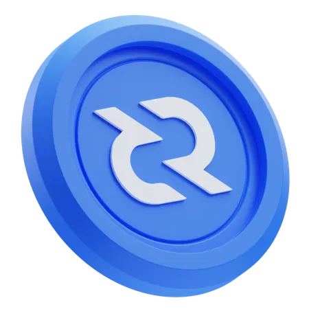 Logo Decred DCR Crypto  3D Icon
