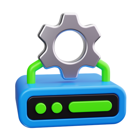 Dedicated Server  3D Icon