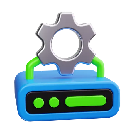 Dedicated Server  3D Icon