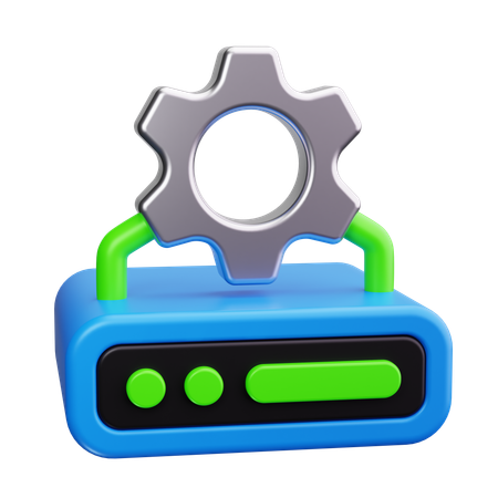 Dedizierter Server  3D Icon