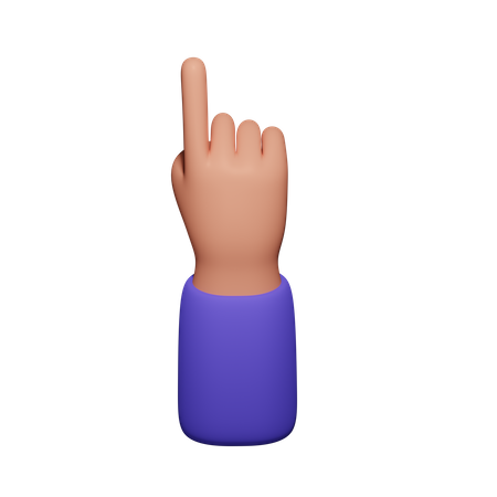 Dedo señalador  3D Icon