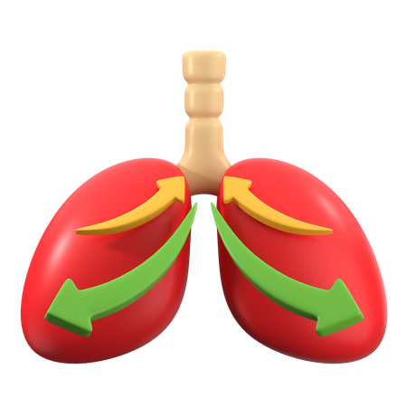 深呼吸  3D Icon