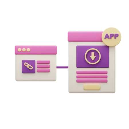 Deep Link  3D Icon