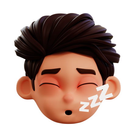 Deep Sleep Emoji  3D Icon
