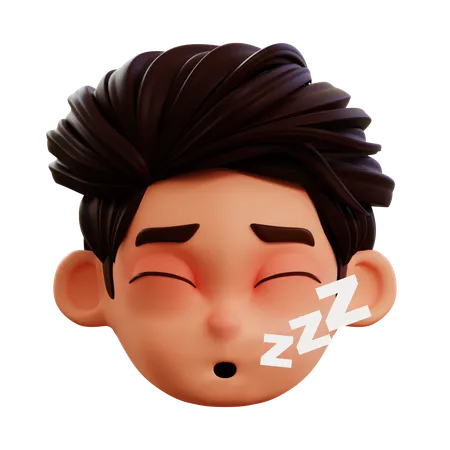 Deep Sleep Emoji  3D Icon
