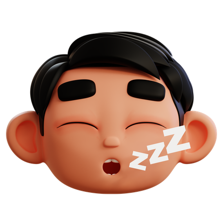 Deep Sleep Emoji  3D Icon