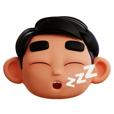 Deep Sleep Emoji  3D Icon