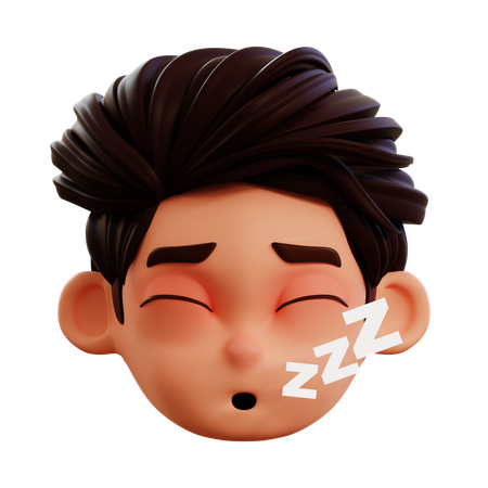Deep Sleep Emoji  3D Icon