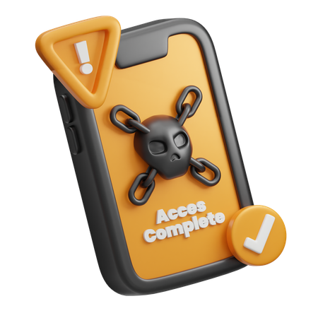 Deep Web Access Complete  3D Icon