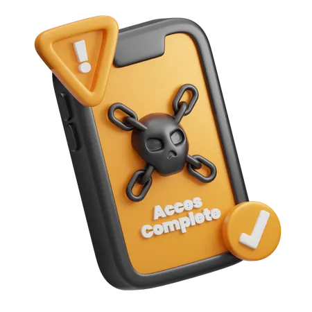 Deep Web Access Complete  3D Icon