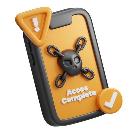 Deep Web Access Complete  3D Icon