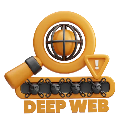 Bloqueio de senha da deep web  3D Icon