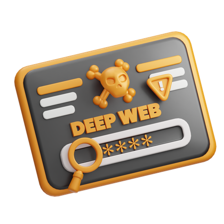 Zugriff auf das Deep Web  3D Icon