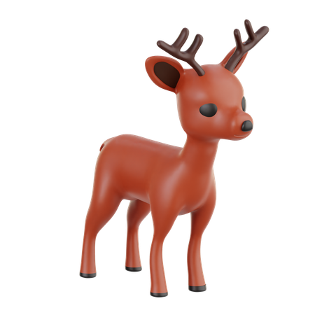 鹿  3D Icon