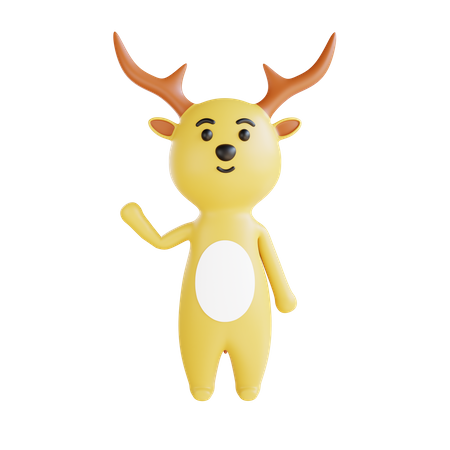 Deer 3D Illustration