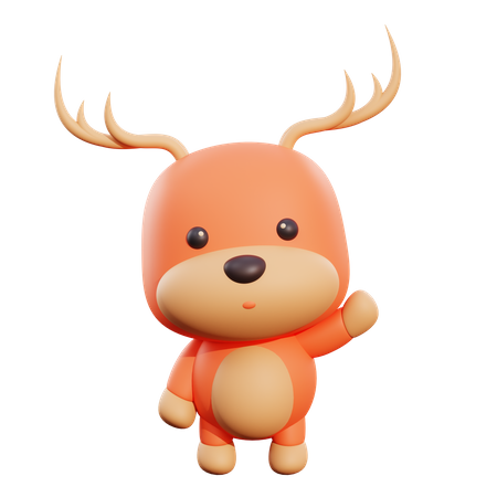 Deer  3D Illustration