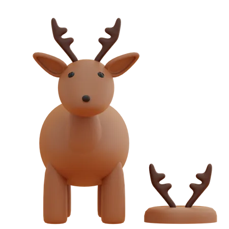 Deer  3D Illustration