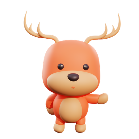 Deer 3D Illustration