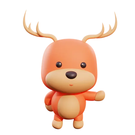 Deer  3D Illustration