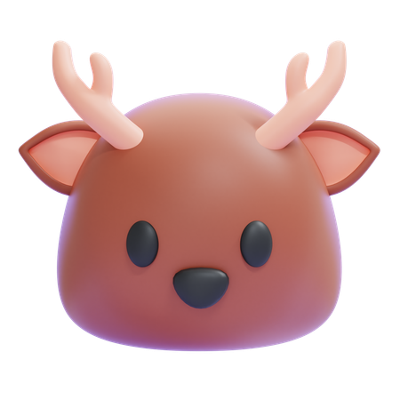 Deer Emoji  3D Icon