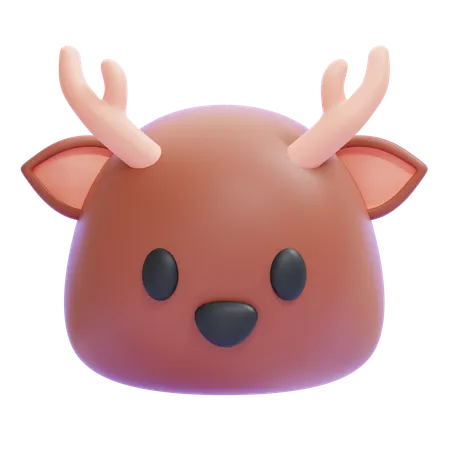 Deer Emoji  3D Icon