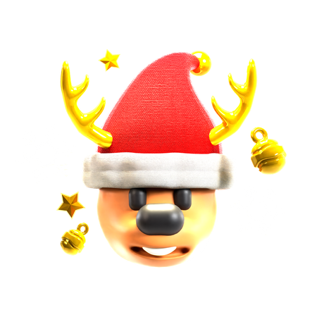 Deer Face  3D Icon