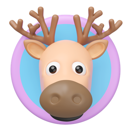 Deer Head  3D Icon