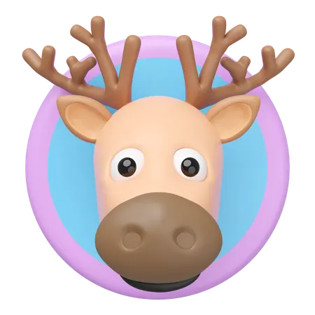 Deer Head  3D Icon