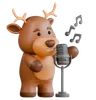 Deer with Microphone