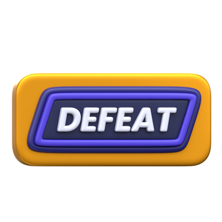 Defeat  3D Icon