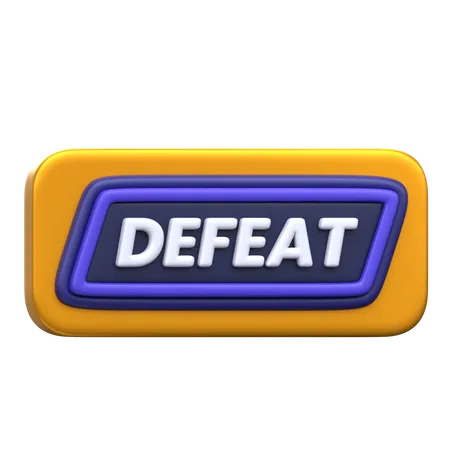 Defeat 3 D Esports Icon 3D Icon