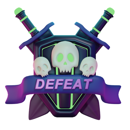 Defeat Gaming  3D Icon