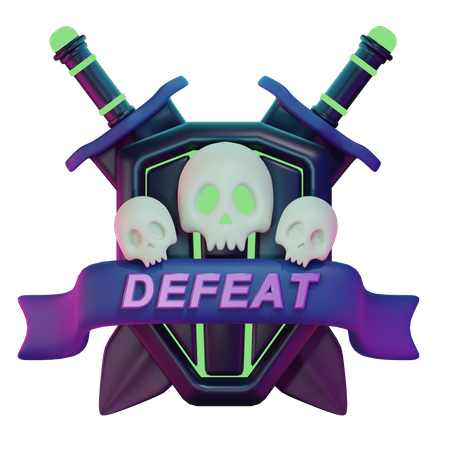 Defeat Gaming  3D Icon