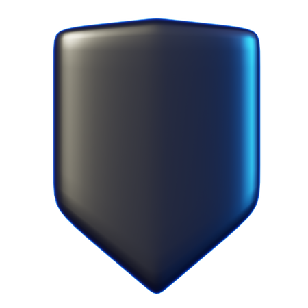 Defence shield 3D Illustration