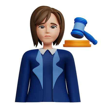 Defendant Female  3D Icon