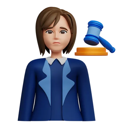 Defendant Female  3D Icon