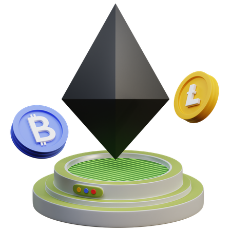 DeFi-Plattform  3D Icon