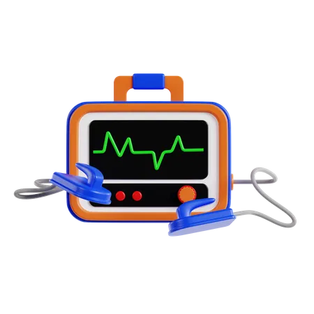 Defibrillator  3D Icon