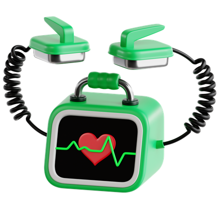 Defibrillator  3D Icon