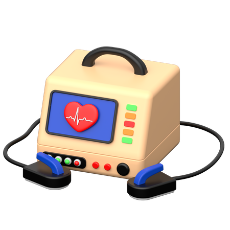 Defibrillator  3D Icon