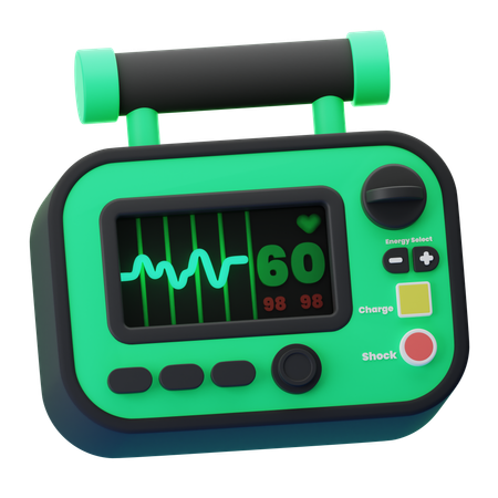 DEFIBRILLATOR  3D Icon