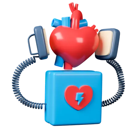 Defibrillator 3 D Icon 3D Icon