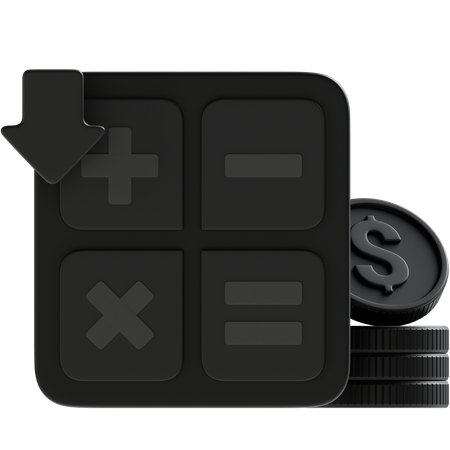 Deficit Calculation  3D Icon