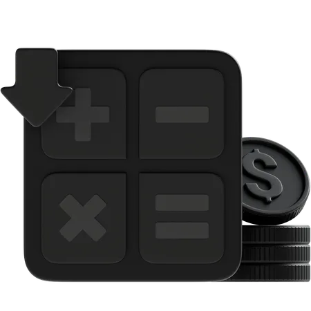 Deficit Calculation  3D Icon