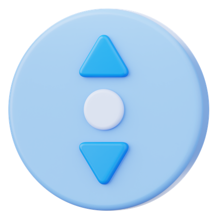 Faire défiler verticalement  3D Icon